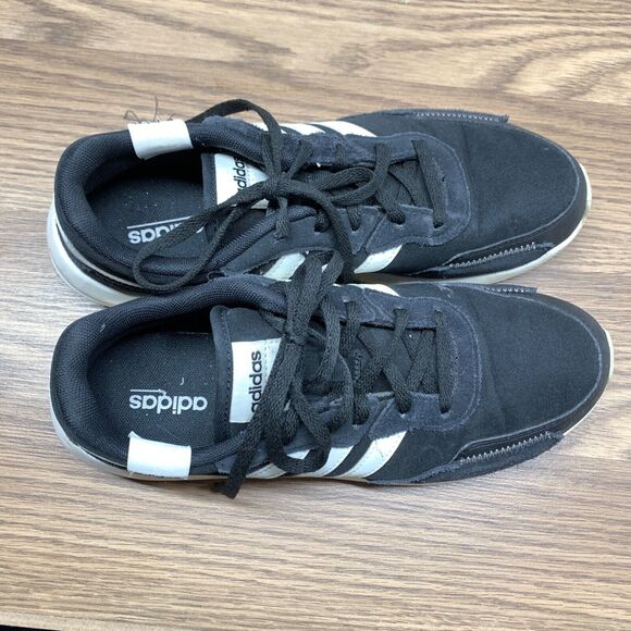 Adidas Retrorun Black Running Jogging Shoes Walking Sneakers Womens Size 8